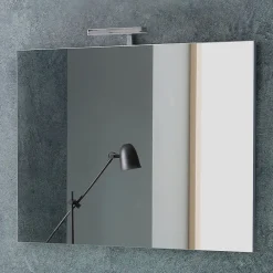 Ensemble Meuble De Salle De Bains|Kiamami Valentina Meuble De Salle De Bain Suspendu Lotto 80Cm Chêne Gris Avec Façade Blanche Et Lavabo Au-Dessus