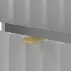 Meuble Sous Lavabo|Furnidea Meuble de salle de bain sous vasque suspendu ARCOS blanc 60 cm façades rainurées