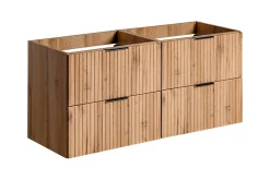 Meuble Sous-Vasque|Furnidea Meuble de salle de bain suspendu sous double vasque ADEL CHÊNE 120 cm