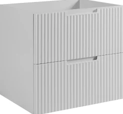 Furnidea Meuble de salle de bain suspendu sous vasque VENA blanc 60 cm