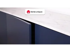 Ensemble Meuble De Salle De Bains|Vente-unique Meuble de salle de bain suspendu anthracite avec vasque à encastrer et armoire de toilette - 60 cm - YANGRA