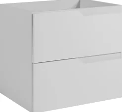 Furnidea Meuble de salle de bain suspendu sous vasque MODERN blanc 60 cm