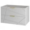 Meuble Sous Lavabo|Furnidea Meuble de salle de bain sous vasque suspendu RADOM 80 cm blanc mat