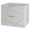 Furnidea Meuble de salle de bain sous vasque suspendu RADOM 60 cm blanc mat