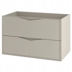 Meuble Sous Lavabo|Furnidea Meuble de salle de bain sous vasque suspendu DELCA cachemire 80 cm