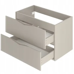 Meuble Sous Lavabo|Furnidea Meuble de salle de bain sous vasque suspendu DELCA cachemire 80 cm