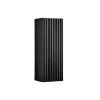 Armoire De Salle De Bains|Meublorama Meuble de salle de bain VANO 1 porte Noir mat L20 x P18 x H57 cm Meuble suspendu