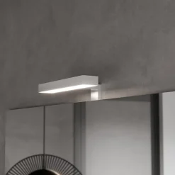 Kiamami Valentina Meuble De Salle De Bains Suspendu 120Cm Avec Tiroirs Gris Frêne, Lavabo Asymétrique Et Miroir - New York