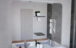 Ondee Meuble de salle de bains à poser H.185 x l.120 cm, anthracite, Palermo