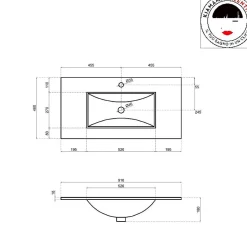 Ensemble Meuble De Salle De Bains|Kiamami Valentina Meuble De Salle De Bains Suspendu De 90 Cm En Chêne Naturel Avec Lavabo De La Série Sole