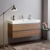Ensemble Meuble De Salle De Bains|Kiamami Valentina Meuble De Salle De Bains Suspendu 120Cm Tiroirs Et Lavabo 1 Cuve Sans Miroir - Valentina
