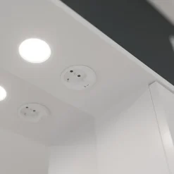 Ensemble Meuble De Salle De Bains|Kiamami Valentina Meuble De Salle De Bains Classique Blanc De 106 Cm Avec Lavabo, Miroir Et Meuble Suspendu.