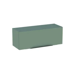 Armoire De Salle De Bains| Meuble de salle de bains haut vert sauge mat l.80 x H.30 x P.30 cm, Pamili