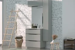 Armoire De Salle De Bains| Meuble de salle de bains haut vert sauge mat l.80 x H.30 x P.30 cm, Pamili