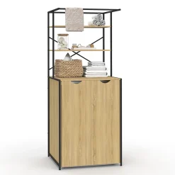 IDMarket Meuble dessus machine à laver fermé DETROIT design industriel