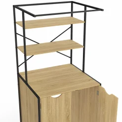 IDMarket Meuble dessus machine à laver fermé DETROIT design industriel