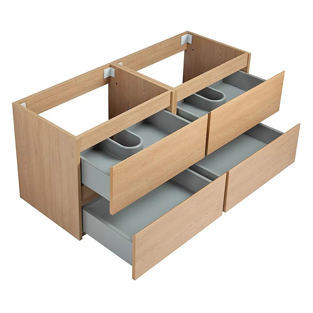 Meuble Sous-Vasque|Bain-Bain Meuble double Prémonté sous vasque Bois 120Cm SAYA -