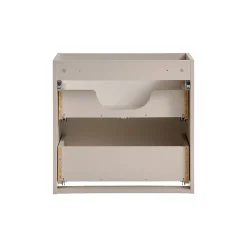 Petits-Meubles Meuble double vasque 140cm 4 tiroirs 1 porte Manoa Cachemire et bois