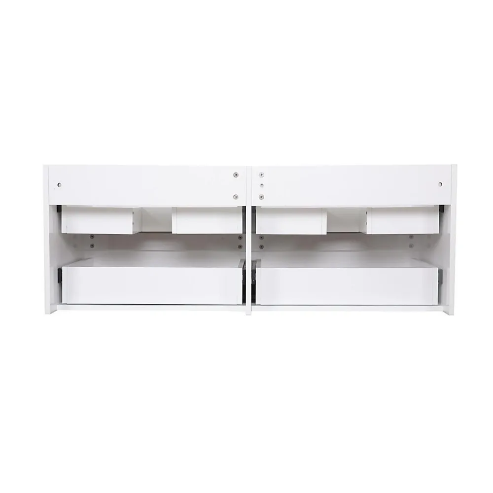 Mob-In Meuble double vasque 120cm SORRENTO Blanc + colonne