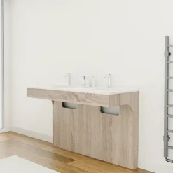 Cuisibane Meuble double vasque PMR ALTEA 120 cm - Cambrian oak