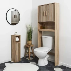 The Home Deco Factory Meuble dérouleur de papier toilette Saulk