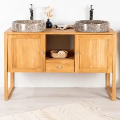 Meuble Sous-Vasque|Wanda Collection Meuble en teck salle de bain Théa 130 cm