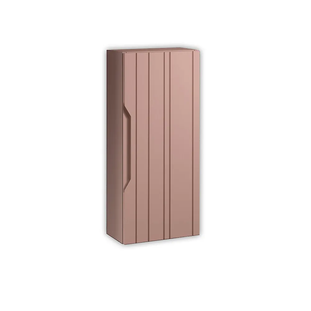 Armoire De Salle De Bains|Aqa Design Meuble haut SOLMIRA rose poudré