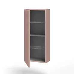 Armoire De Salle De Bains|Aqa Design Meuble haut SOLMIRA rose poudré