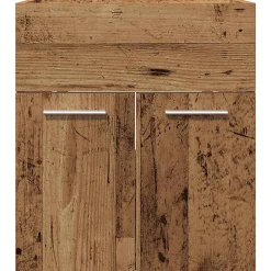 Meuble Wc|Vidaxl Meuble lavabo de salle de bain vieux bois bois d'ingénierie