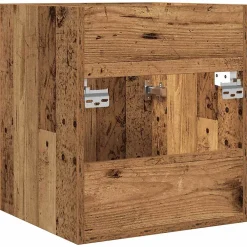 Meuble Wc|Vidaxl Meuble lavabo de salle de bain vieux bois bois d'ingénierie