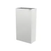 Lave-Mains|GoodHome Meuble lave mains à poser blanc brillant l.44 x H.79 x P.23 cm, Imandra