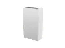 Lave-Mains|GoodHome Meuble lave mains à poser blanc brillant l.44 x H.79 x P.23 cm, Imandra