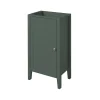 Lave-Mains|GoodHome Meuble lave mains à poser vert mat l.44 x H.80,6 x P.30 cm, Perma