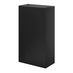 GoodHome Meuble lave mains à poser noir mat l.44 x H.79 x P.23 cm, Imandra