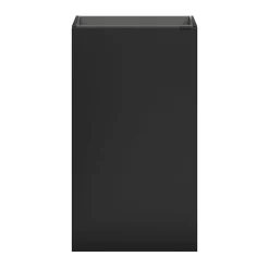 GoodHome Meuble lave mains à poser noir mat l.44 x H.79 x P.23 cm, Imandra