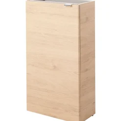 GoodHome Meuble lave mains à poser effet chêne l.44 x H.79 x P.23 cm, Imandra