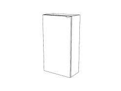 GoodHome Meuble lave mains à poser effet chêne l.44 x H.79 x P.23 cm, Imandra