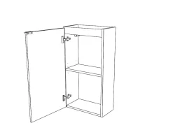 GoodHome Meuble lave mains à poser effet chêne l.44 x H.79 x P.23 cm, Imandra