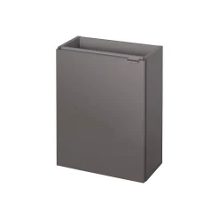 GoodHome Meuble lave mains à suspendre Imandra gris taupé L.44 x H.55 cm