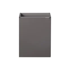 GoodHome Meuble lave mains à suspendre Imandra gris taupé L.44 x H.55 cm