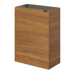 Lave-Mains|GoodHome Meuble lave mains suspendu effet noyer l.44 x H.55 x P.23 cm, Imandra