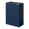GoodHome Meuble lave mains suspendu bleu nuit mat l.44 x H.55 x P.23 cm, Imandra