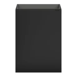 GoodHome Meuble lave mains suspendu noir mat l.44 x H.55 x P.23 cm, Imandra