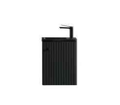 Jindoli Meuble lave-main Aquanero noir 40 cm