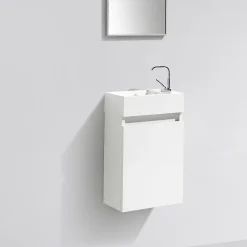 Lave-Mains|Stano Meuble lave-main salle de bain design SIENA largeur 40 cm blanc laque