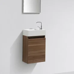 Lave-Mains|Stano Meuble lave-main salle de bain design SIENA largeur 40 cm noyer
