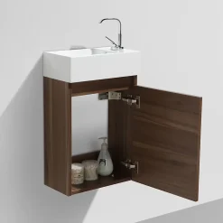 Lave-Mains|Stano Meuble lave-main salle de bain design SIENA largeur 40 cm noyer