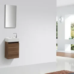 Lave-Mains|Stano Meuble lave-main salle de bain design SIENA largeur 40 cm noyer