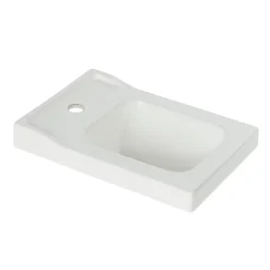 GoodHome Meuble lave-mains à poser l.60 cm vert + plan vasque lave-mains Lana, Perma