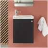 Mob-In Meuble lave-mains AVA Noir carbone